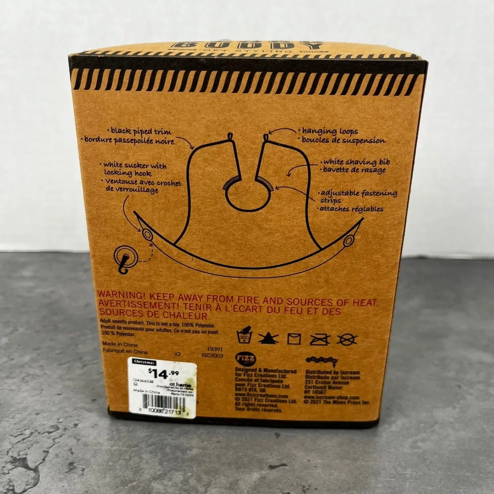 Beard Buddy Shaving Bib for Men Get Styling Prevent Mess‎ New Sealed Unused